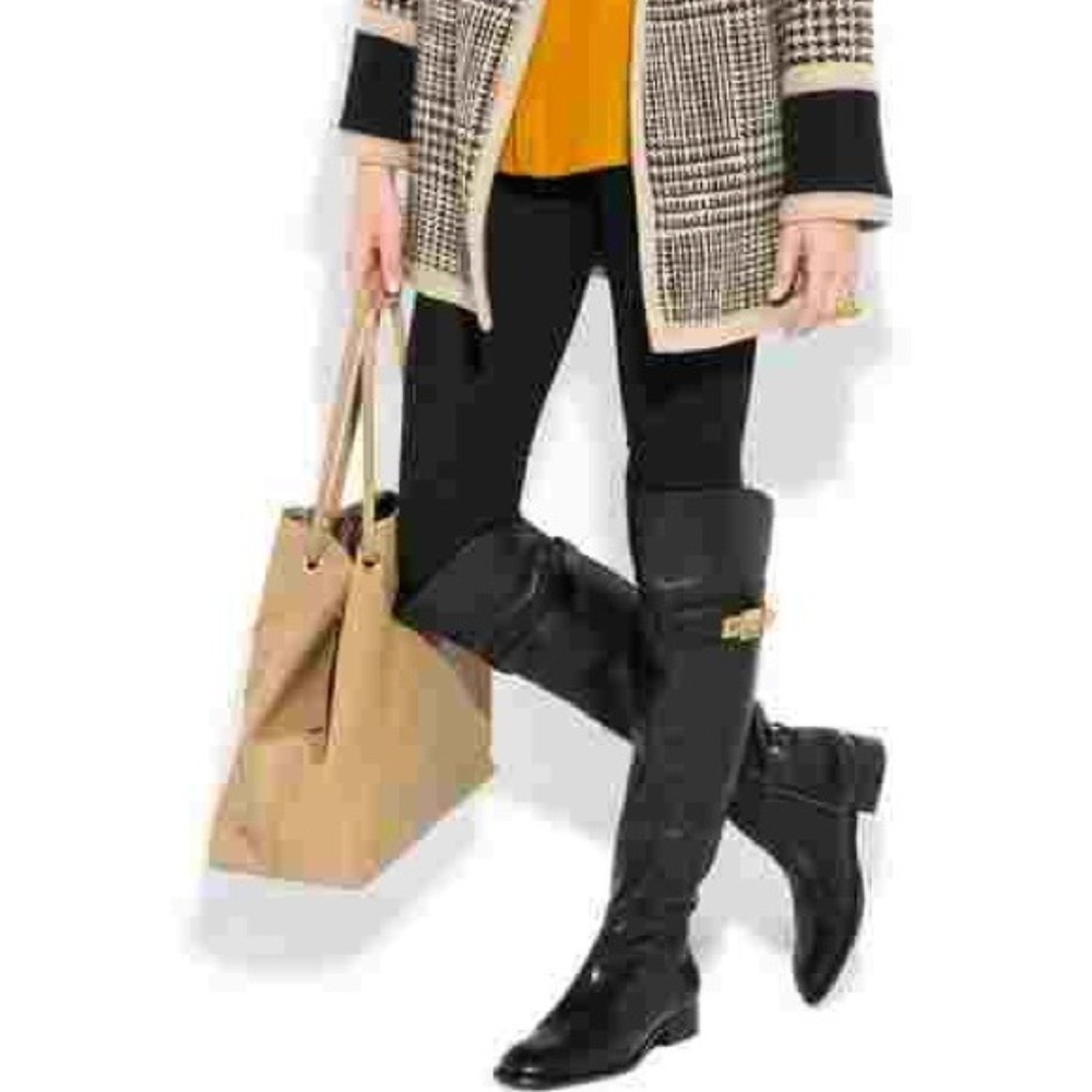 TORY BURCH Elmina OVER THE KNEE LEATHER BOOTS 10.5